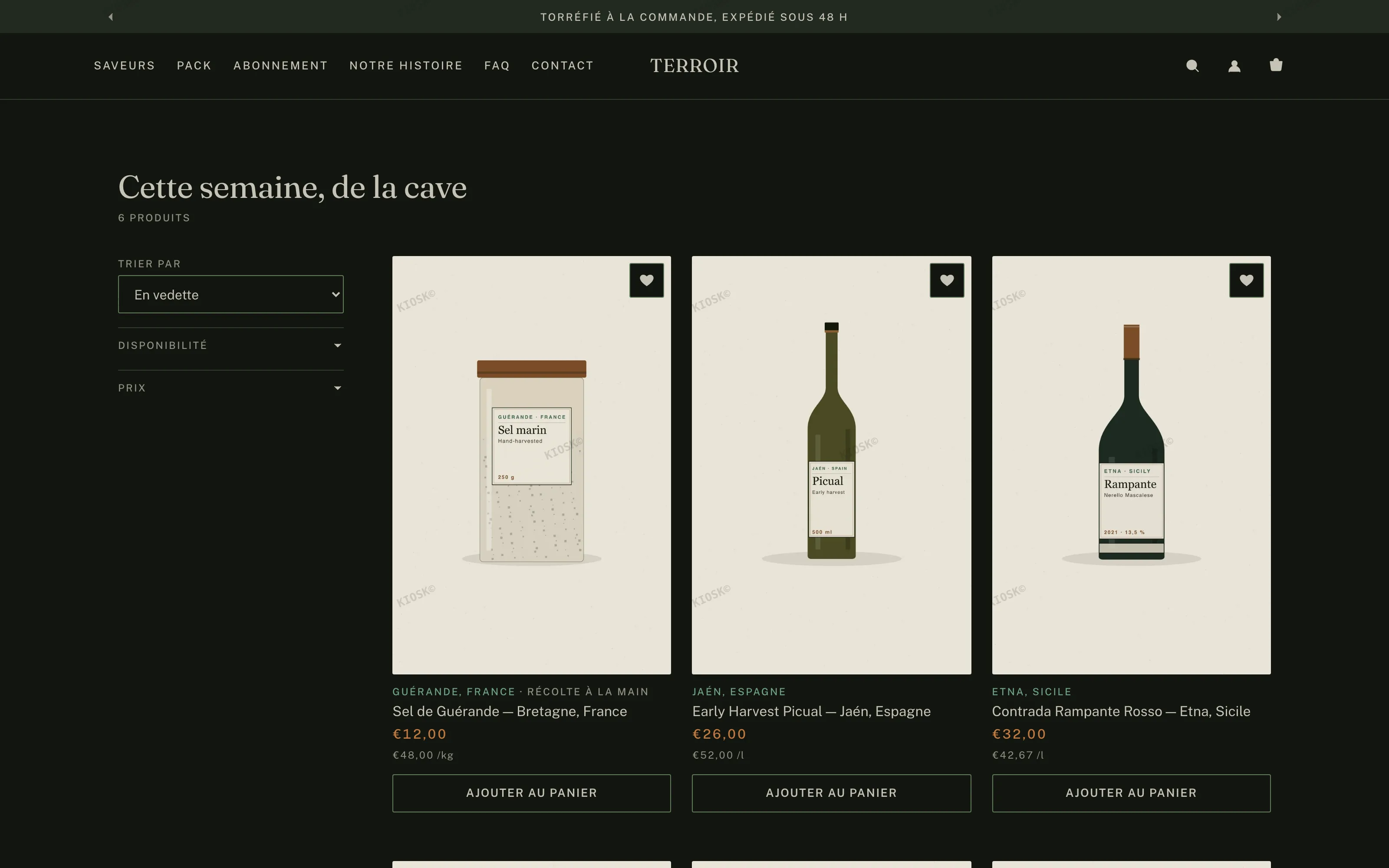 TERROIR, collection choisie