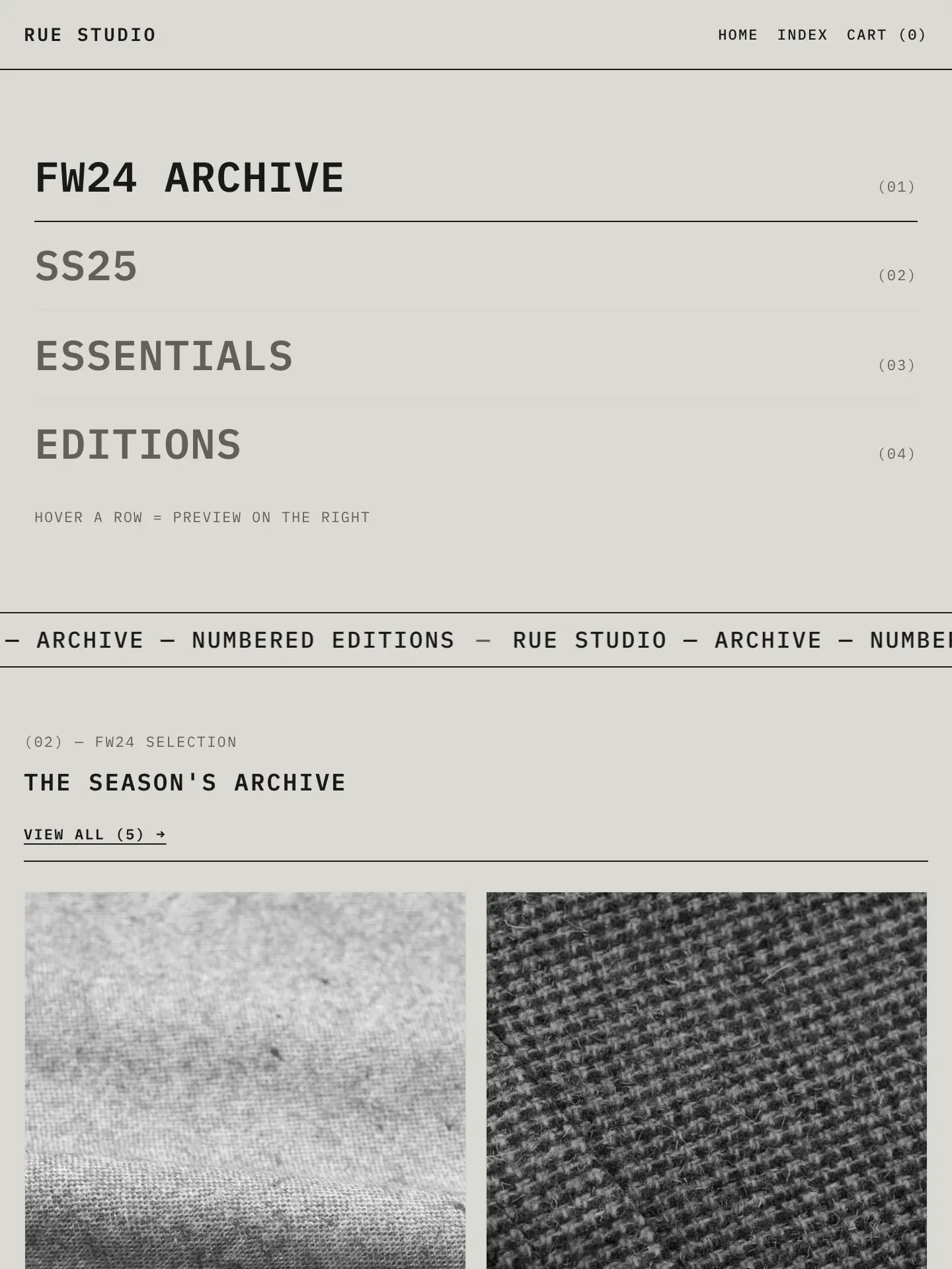 ARCHIVE — demo storefront home page